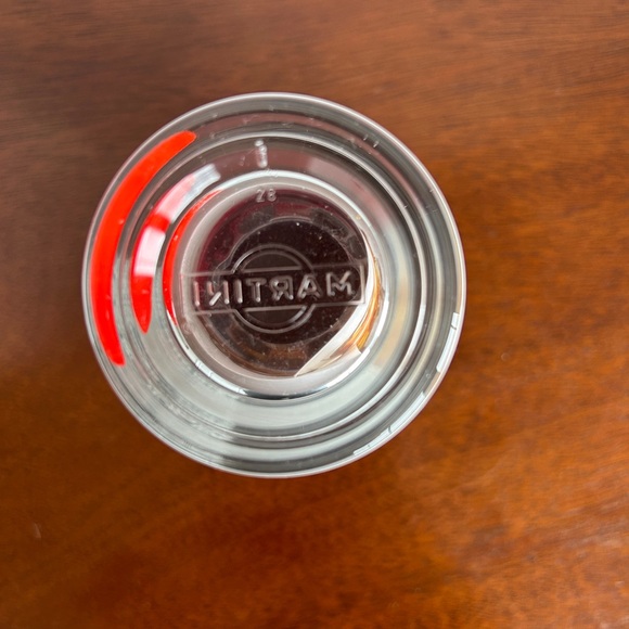 Six Martini & Rossi Promotional Advertising Collector Glasses Vermouth Barware - Picture 9 of 9